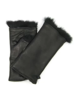 Manicotto 2bt Foderato In Lapin Nero