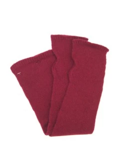 Manicotto In 100% Cashmere 10bt Rosso Scuro