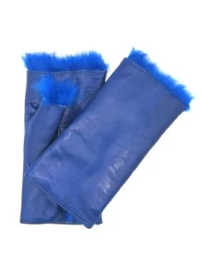 Manicotto In Nappa 2bt Foderato In Lapin Royal