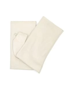 Manicotto In Nappa 2bt Foderato Seta Panna