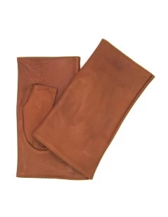 Manicotto In Nappa 2bt Foderato Seta Tan